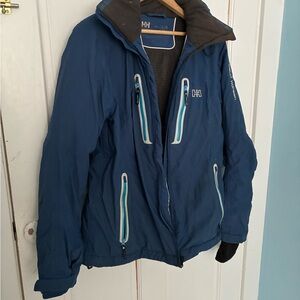 Helly Hansen Blue Jacket with White Trim